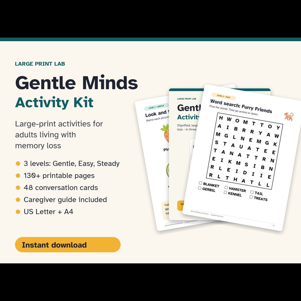 Gentle Minds Activity Kit