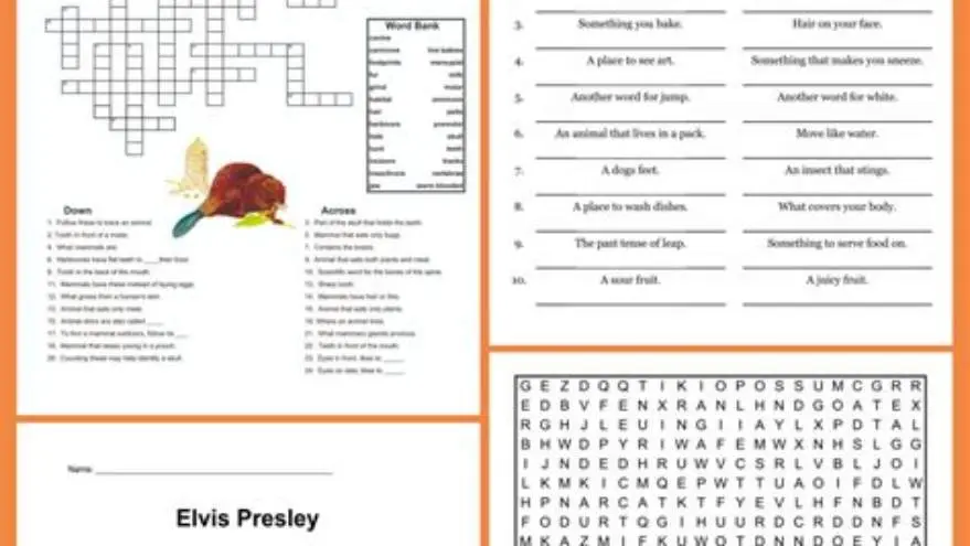 Older adult doing a large-print word search with caregiver