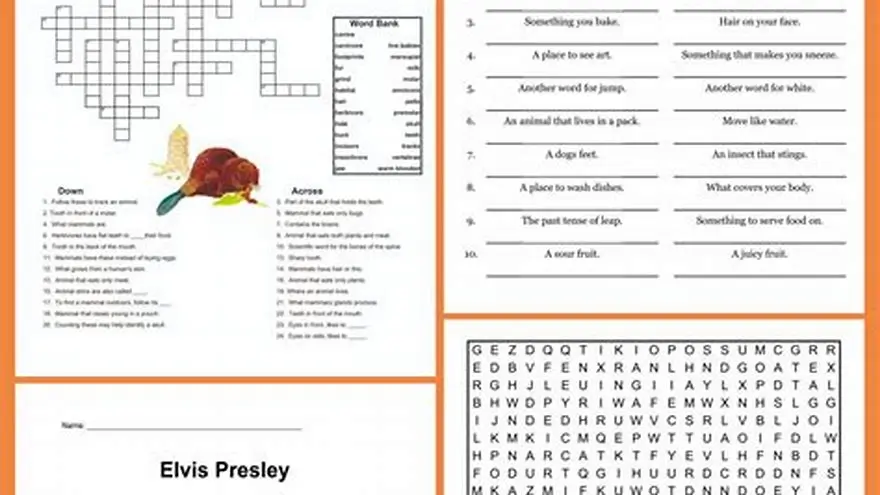 Senior adult doing large-print puzzle with caregiver