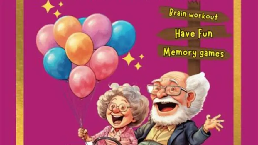 Senior woman working on large-print puzzle book at home