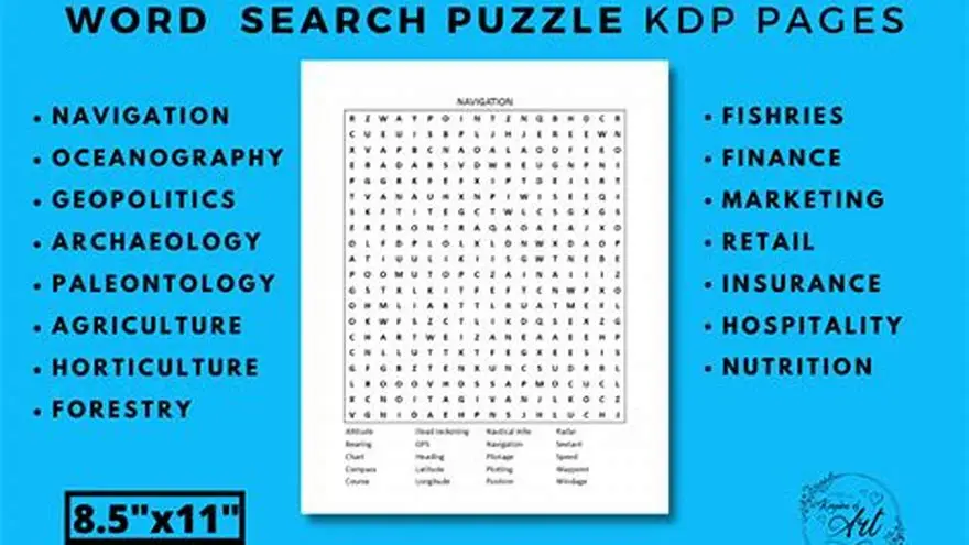 person designing a large-print word search puzzle on computer