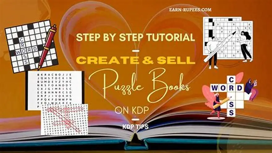 Large print puzzle book open on table with puzzle and large text